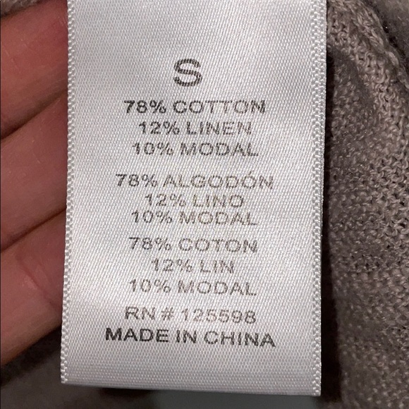 Ellen Tracy long taupe vest - Picture 3 of 3